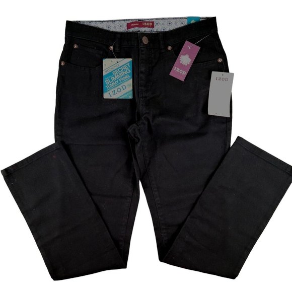 Izod Women's Black Jeans Matchstick Slimming Cowgirl size 8 ... JH1289 - Picture 1 of 5